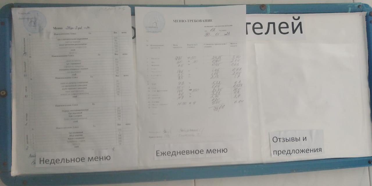 Родительский уголок контроля питания